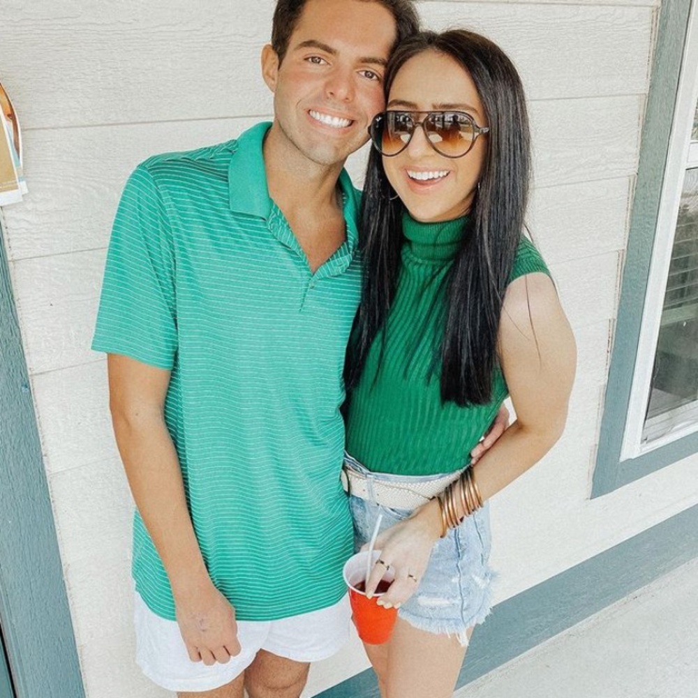 Emerald green turtleneck tank